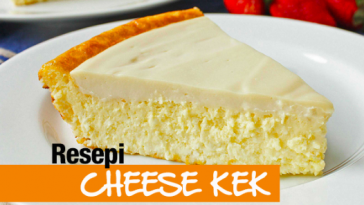 resepi cheese cake moist mudah step by step 01