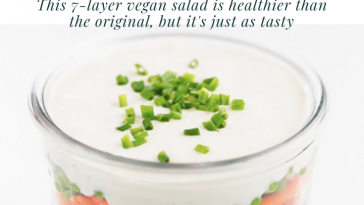 healthy 7-layer vegan salad pinterest